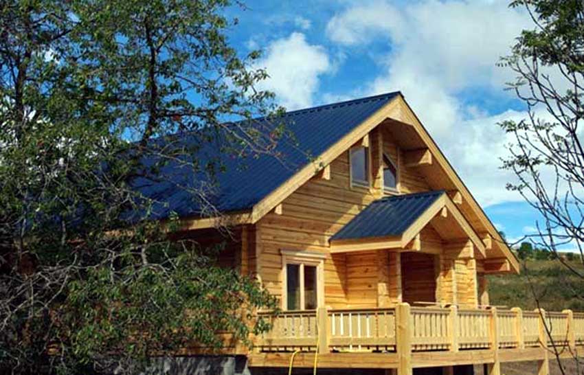 Chalet bois massif 119 m², dans le Jura